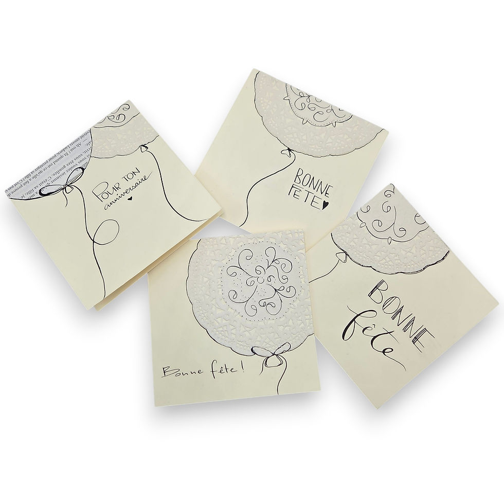 Miniature : Cartes de souhaits uniques | Édition anniversaire monochrome