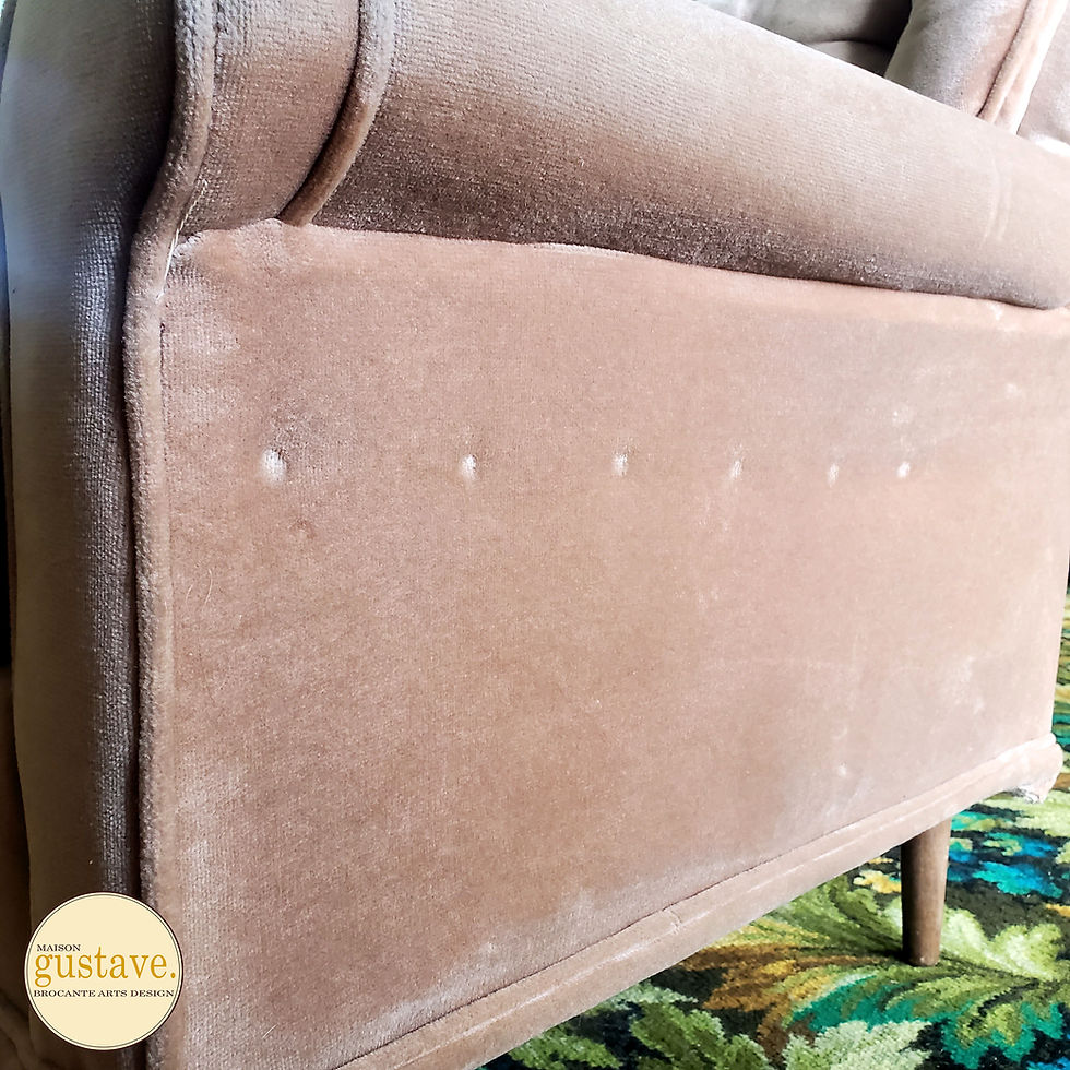 Miniature : Canapé et causeuse en velours