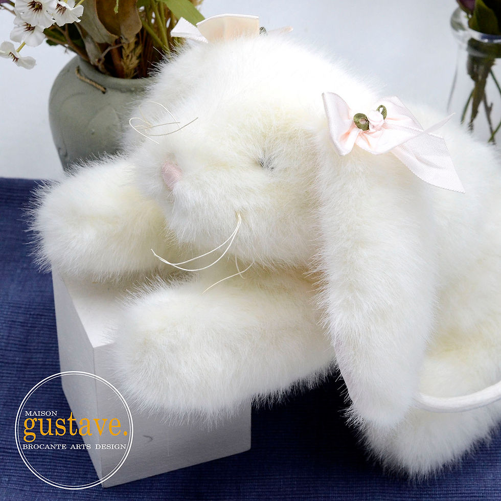 Thumbnail: Sac à main en peluche, forme de lapin