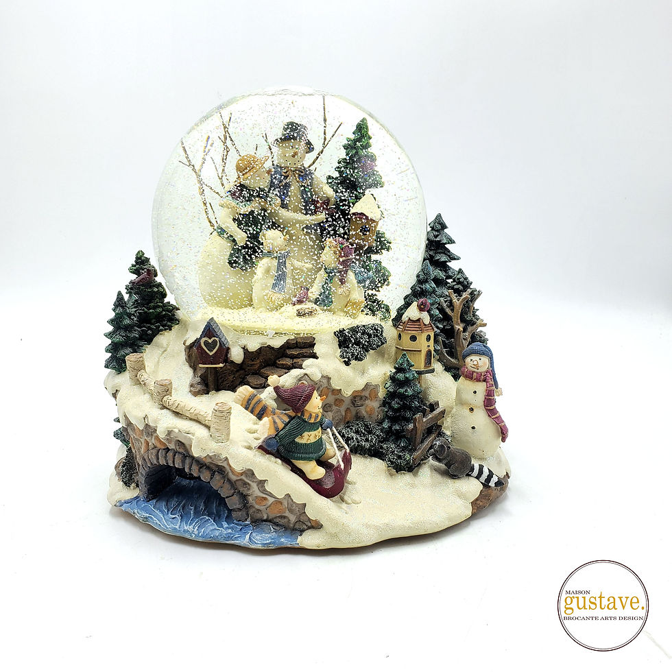 Miniature : Grande boule de neige musicale | Bonhommes de neige