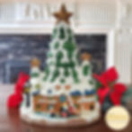 Sapin en céramique peint | Décor de Noël illuminé