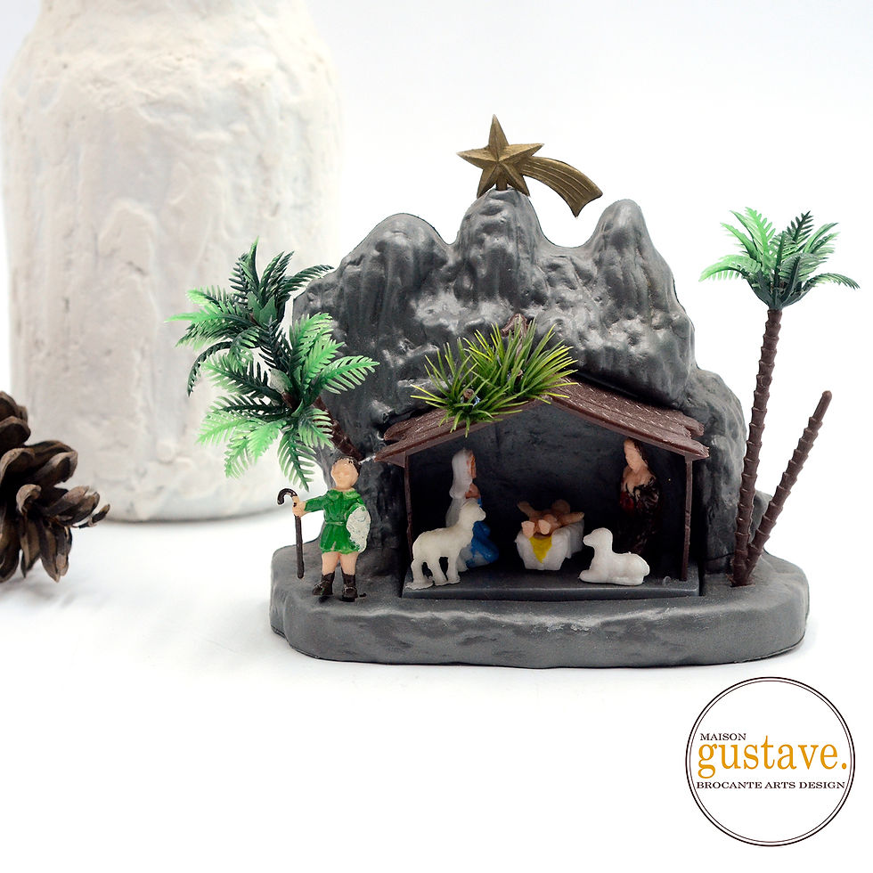 Petite crèche en plastique, 1974