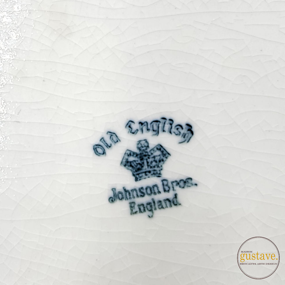 Miniature : Plats de service Old English Johnson Bros | Bleu cobalt