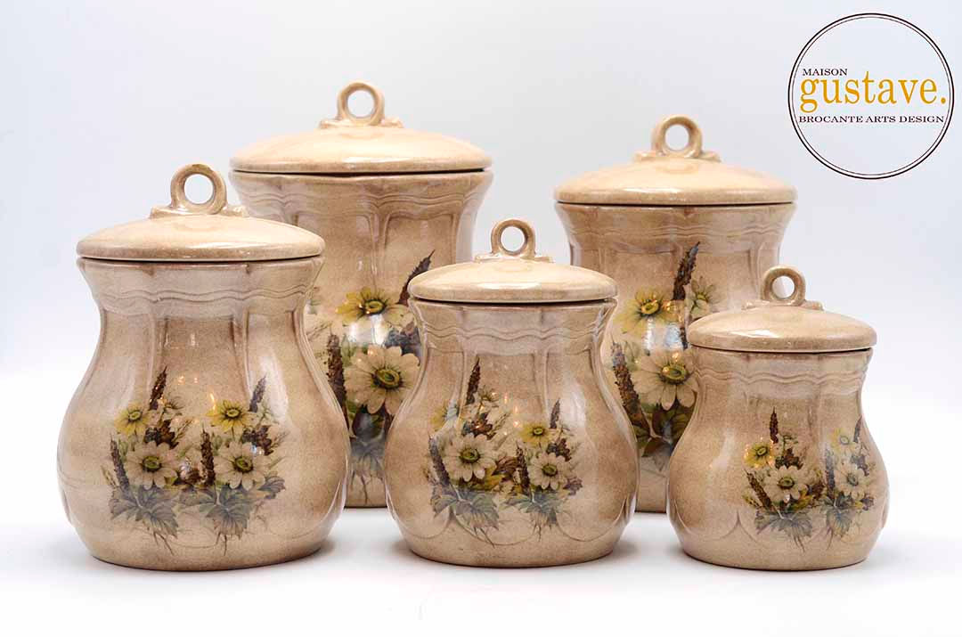 Ensemble de jarres / pots de ménage