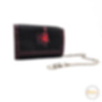 Porte-feuille en nylon rouge et noir | Dragon