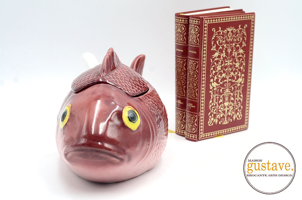 Miniature : Soupière de céramique en forme de poisson