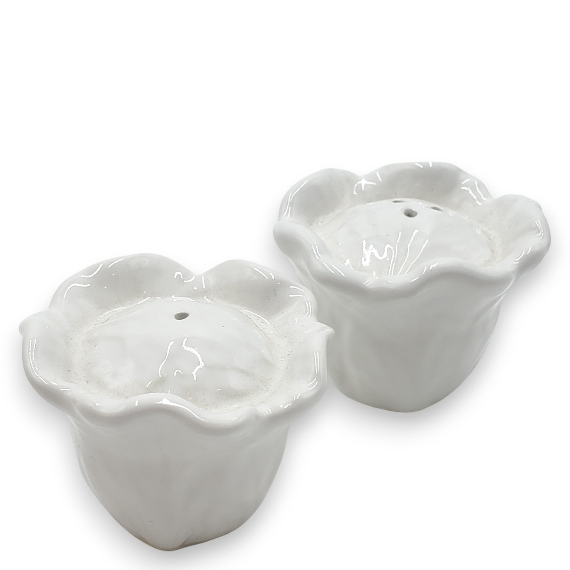 Salière et poivrière | Feuille de chou blanc