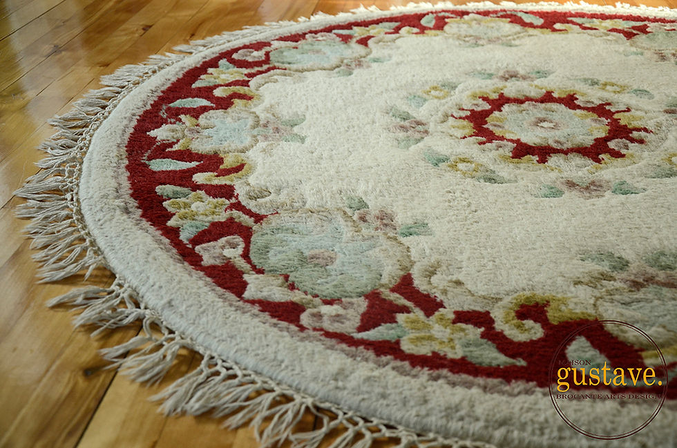 Miniature : Carpette ronde à franges