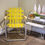 Miniature : Chaise de plage en aluminium jaune