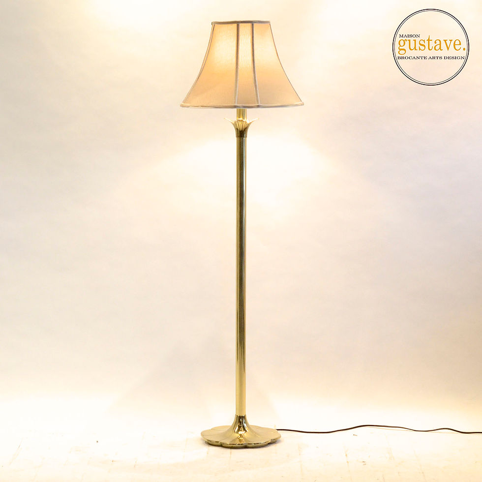 Lampe sur pied en laiton Stiffel