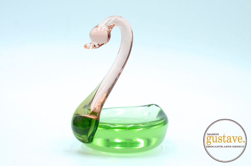 Miniature : Cygnes en verre soufflé (prix variés)