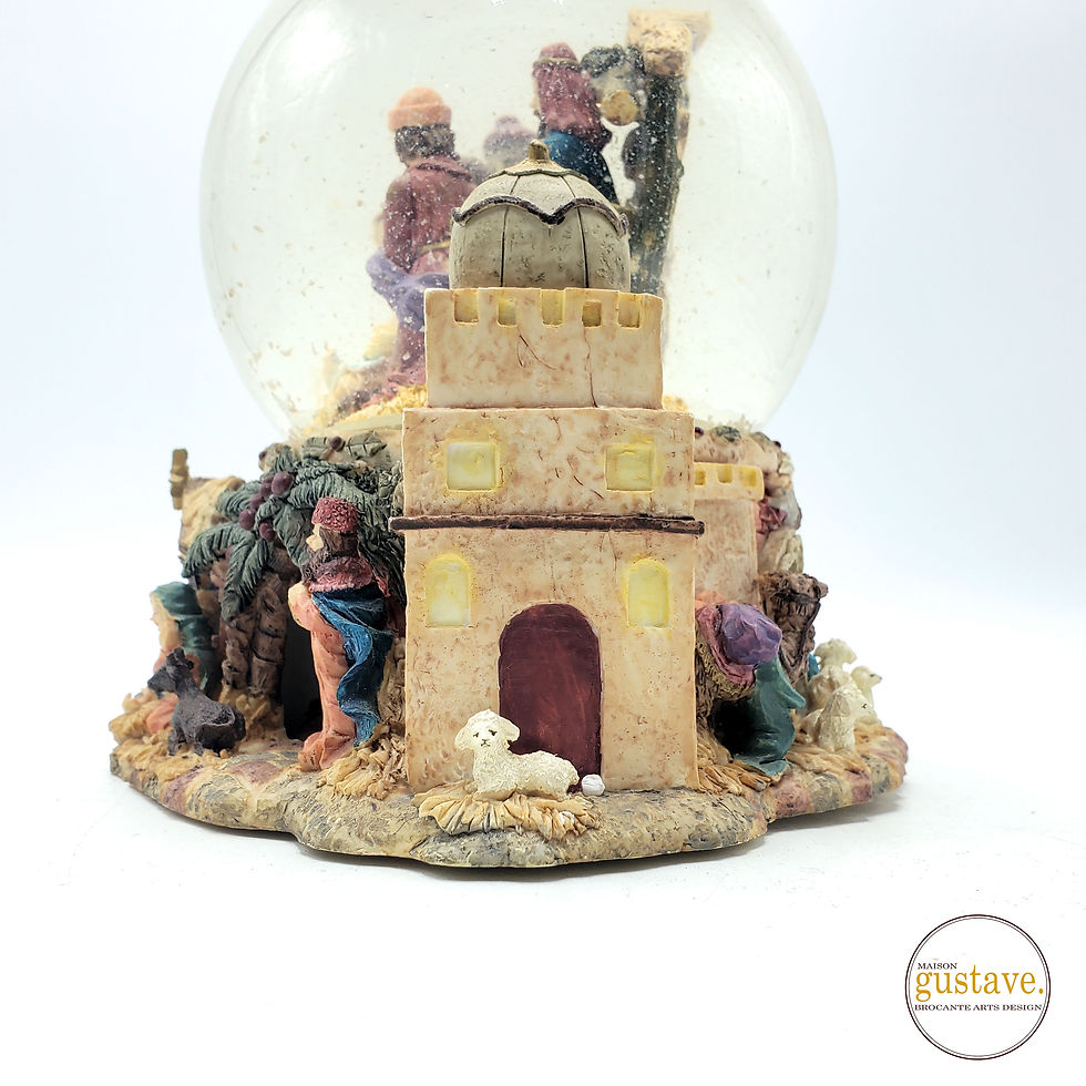 Miniature : Grande boule de neige musicale | Scène de nativité