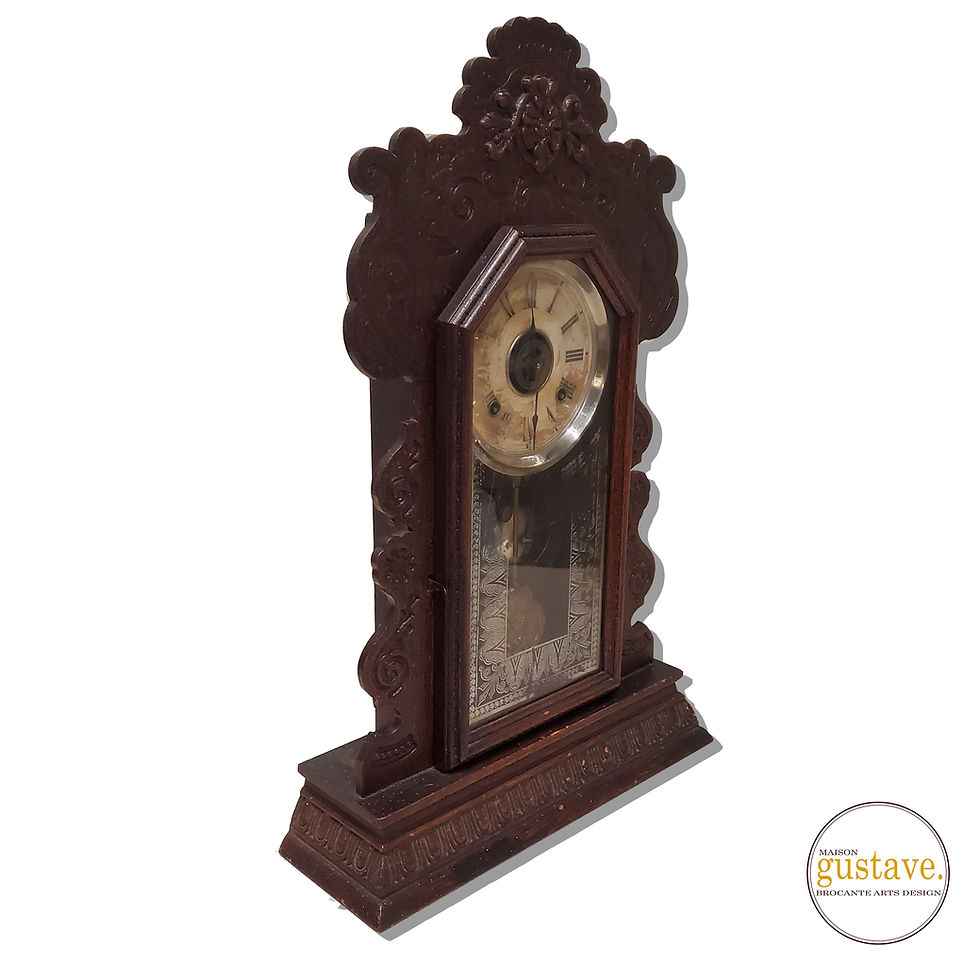 Horloge antique Ansonia "pain d'épice" | Pour pièces