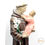 Miniature : Statue de Saint-Antoine de Padoue en plâtre