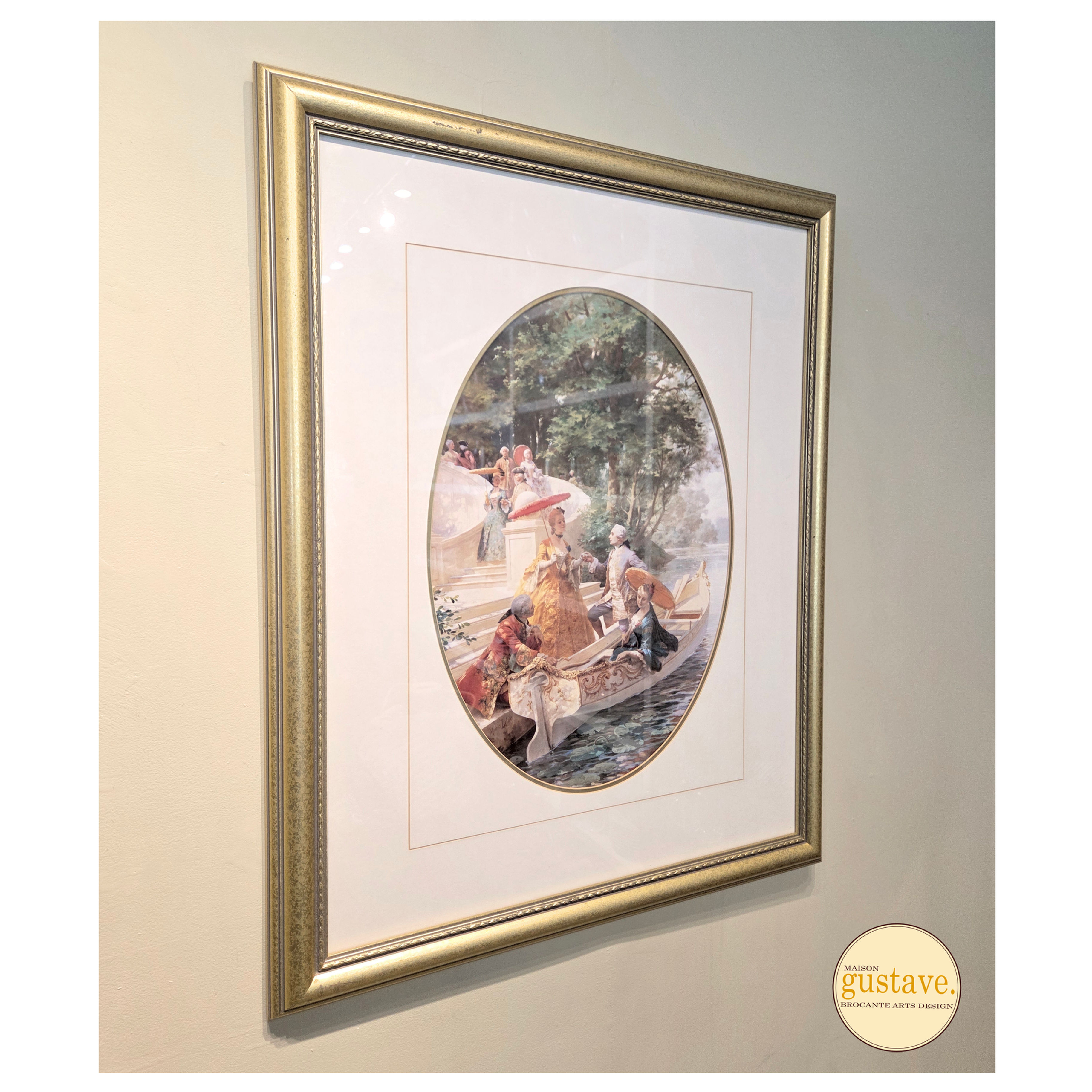 The Boating Party par Leloir | Encadrement professionnel 25" x 31"