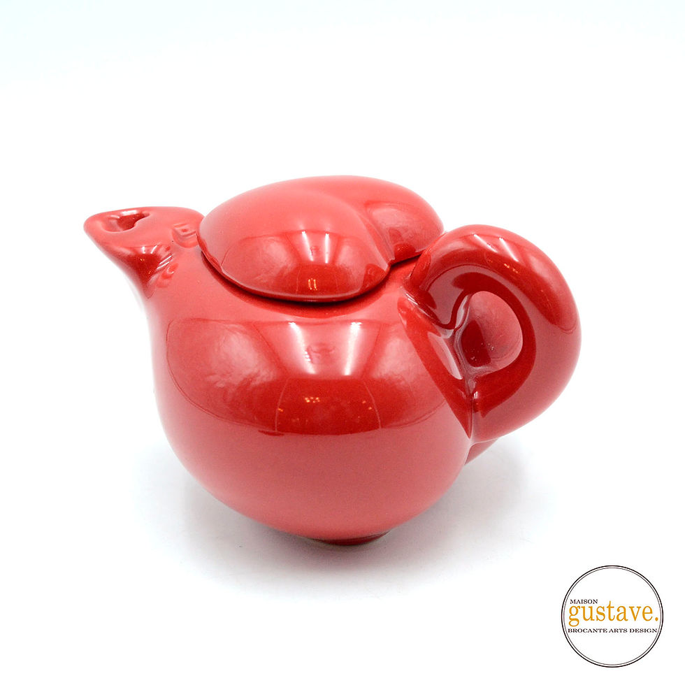 Miniature : Théière Haldun Seramik | Cœur rouge