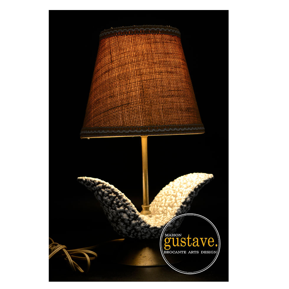 Lampe de table MCM en céramique