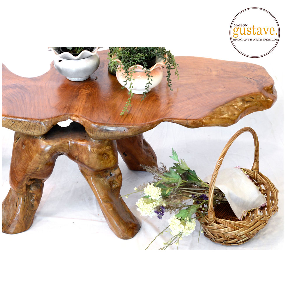 Miniature : Table de centre en bois de palissandre | Table racine