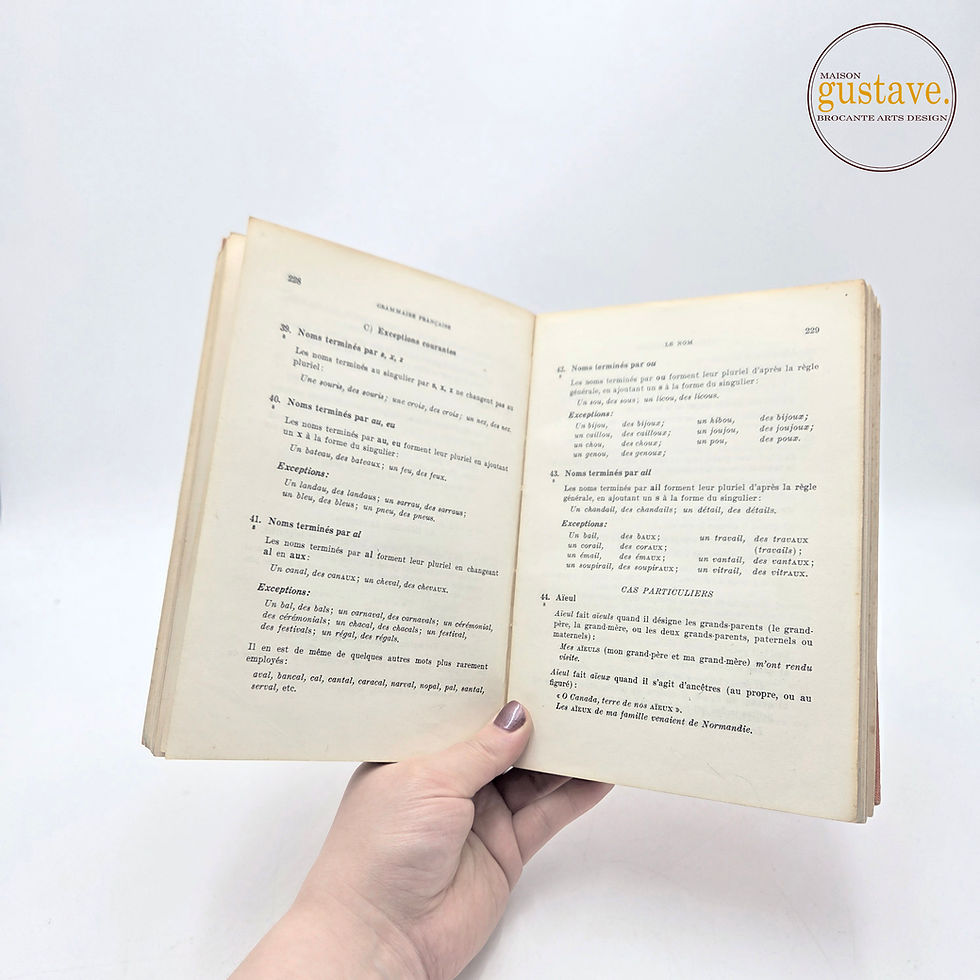 Grammaire française | Livre scolaire de 1957