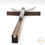 Thumbnail: Crucifix en bois et acier inoxydable | Jésus sur la croix