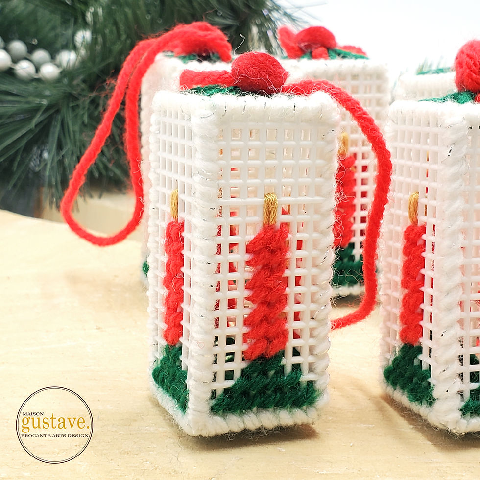 Miniature : Ornements Plastic canvas | Lanternes