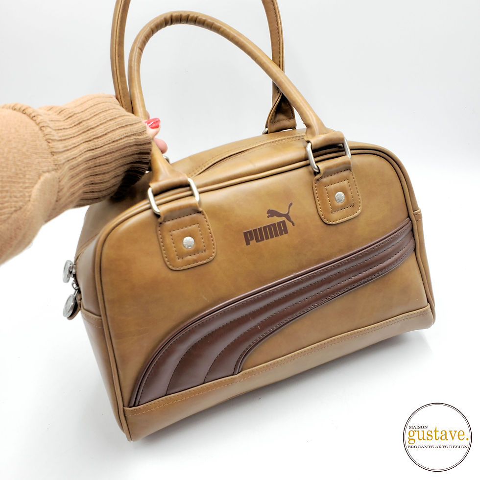 Sac de sport Puma en simili-cuir | Look retro