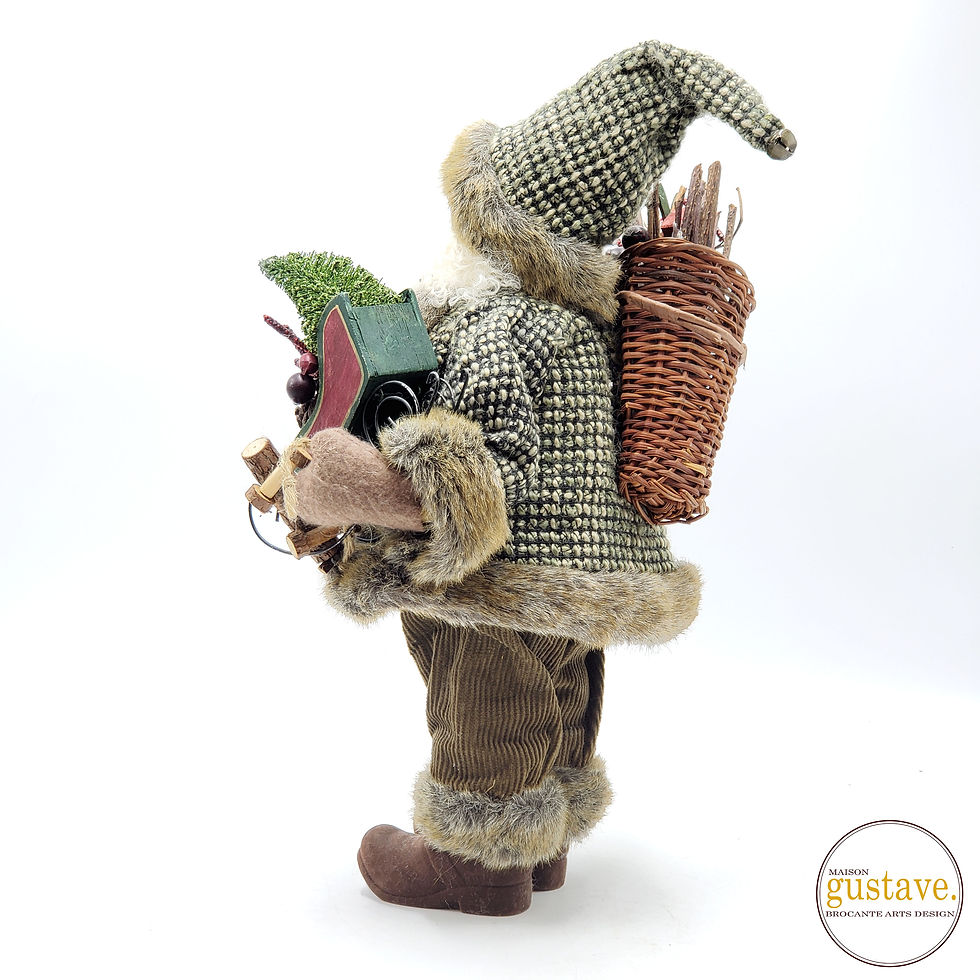 Miniature : Figurine de Père-Noël 17 po avec jouets dans les bras