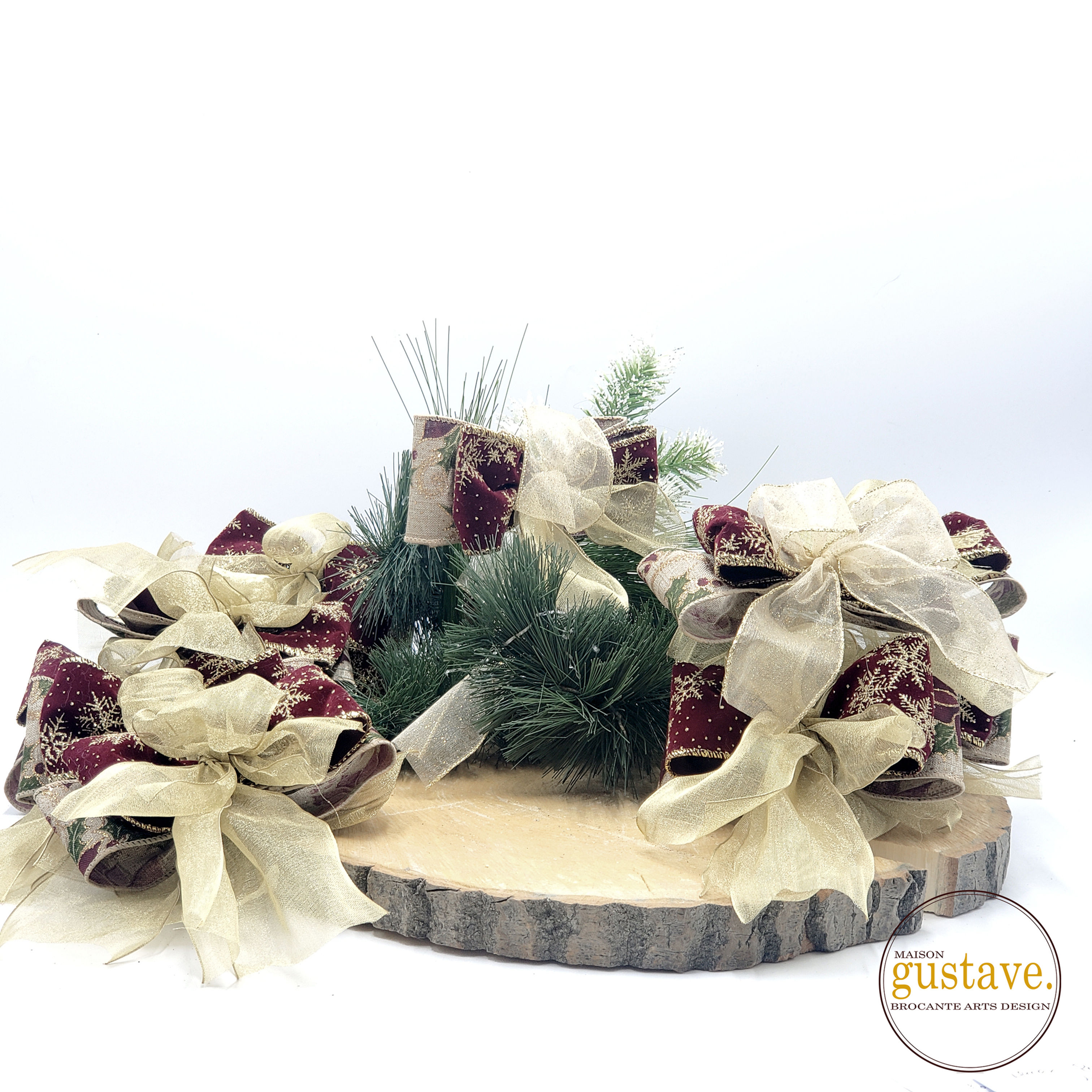 Boucles artisanales pour sapin de Noël