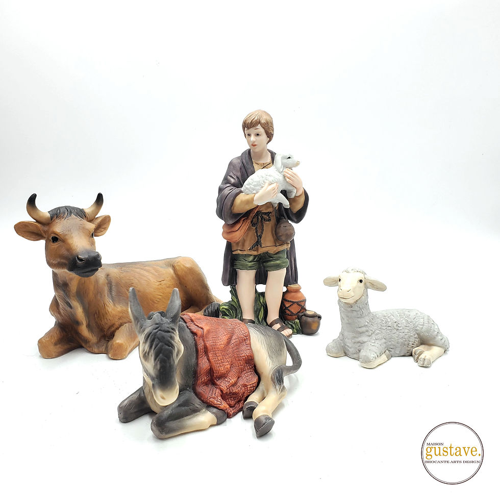 Miniature : Grande crèche | Scène de nativité en porcelaine