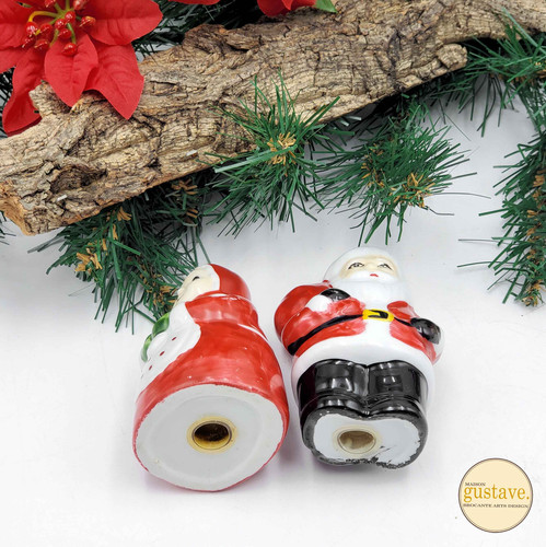 Ensemble Salière Et Poivrière Père Noël Et Rudolph - Déco De Table De Noël Mignonne - 8