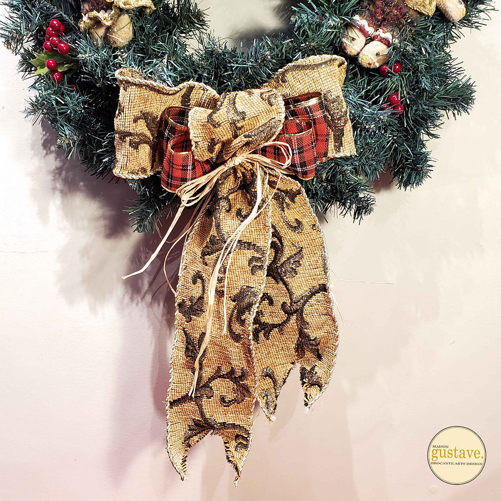 Miniature : Couronne de Noël artificielle de porte 20" | Arrangement artisanal