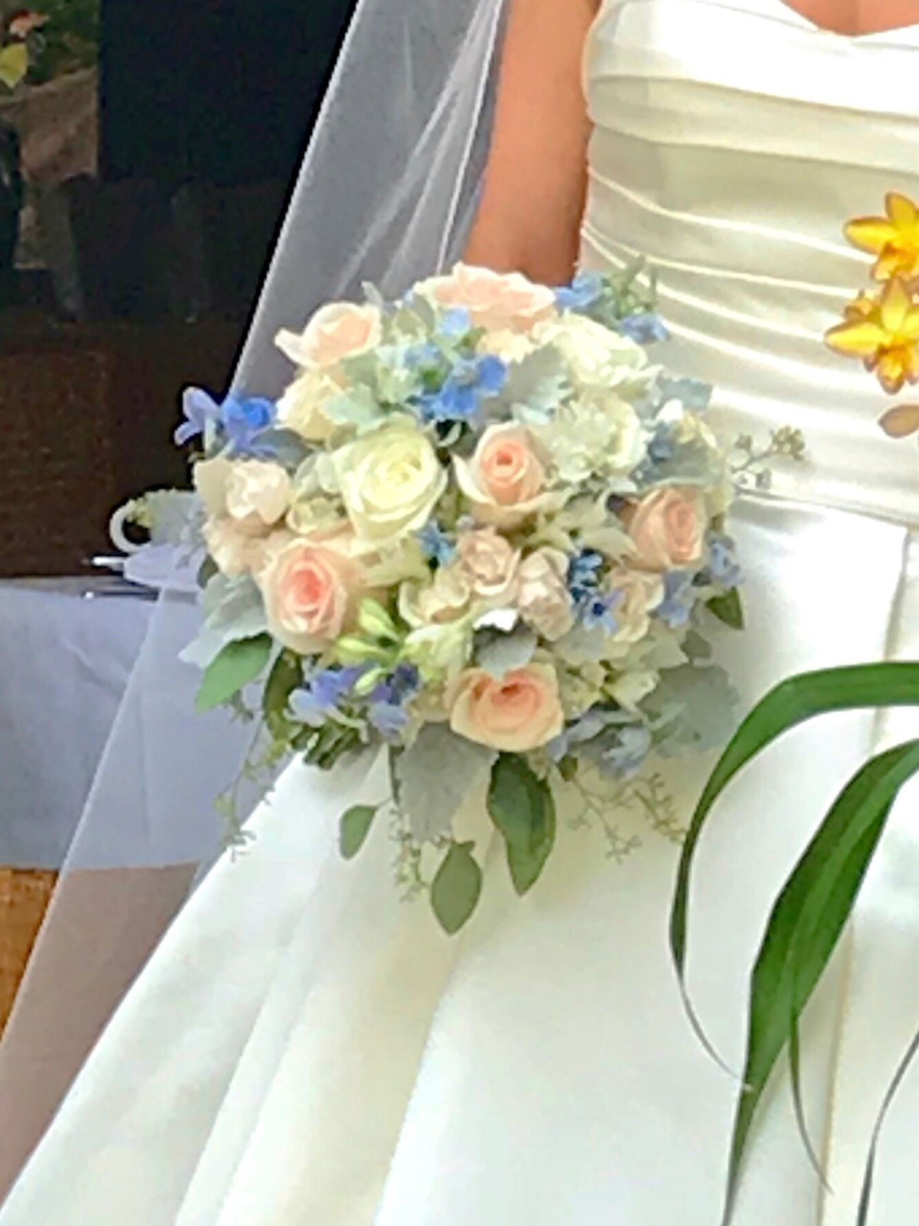 Blue delphinium mix bouquet 