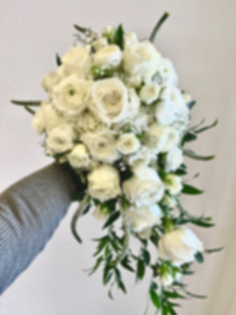 Rose cascade bouquet 