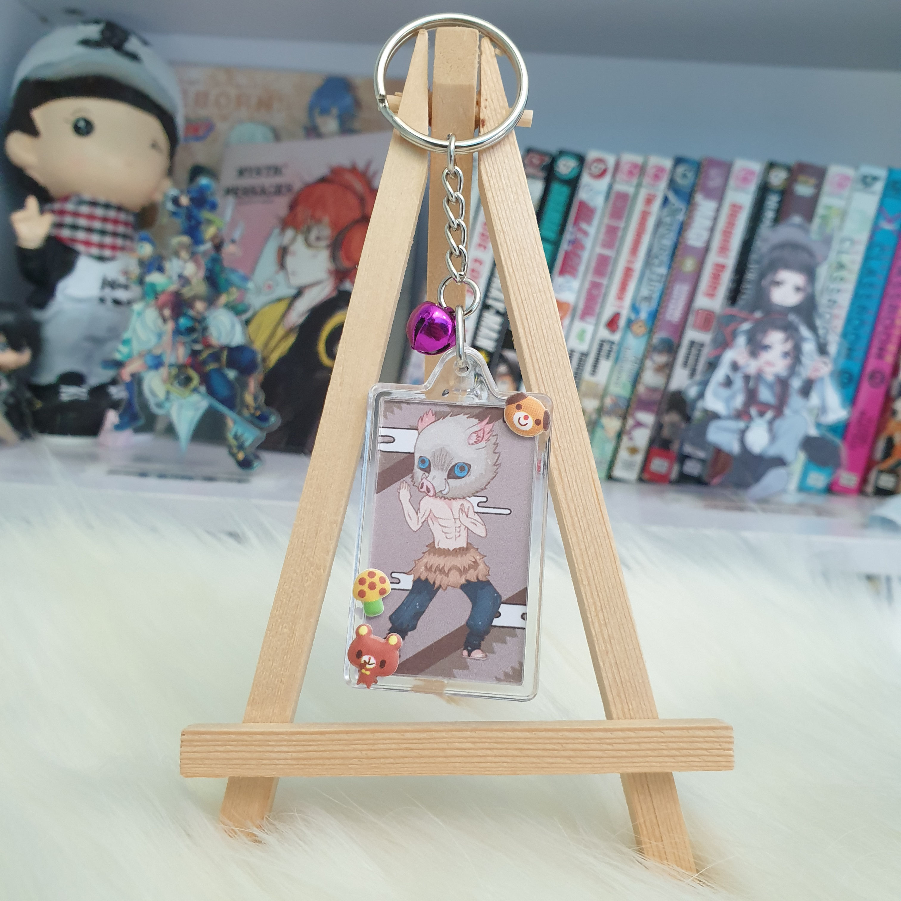 [KNY] - Inosuke Double Sided Keychain V1