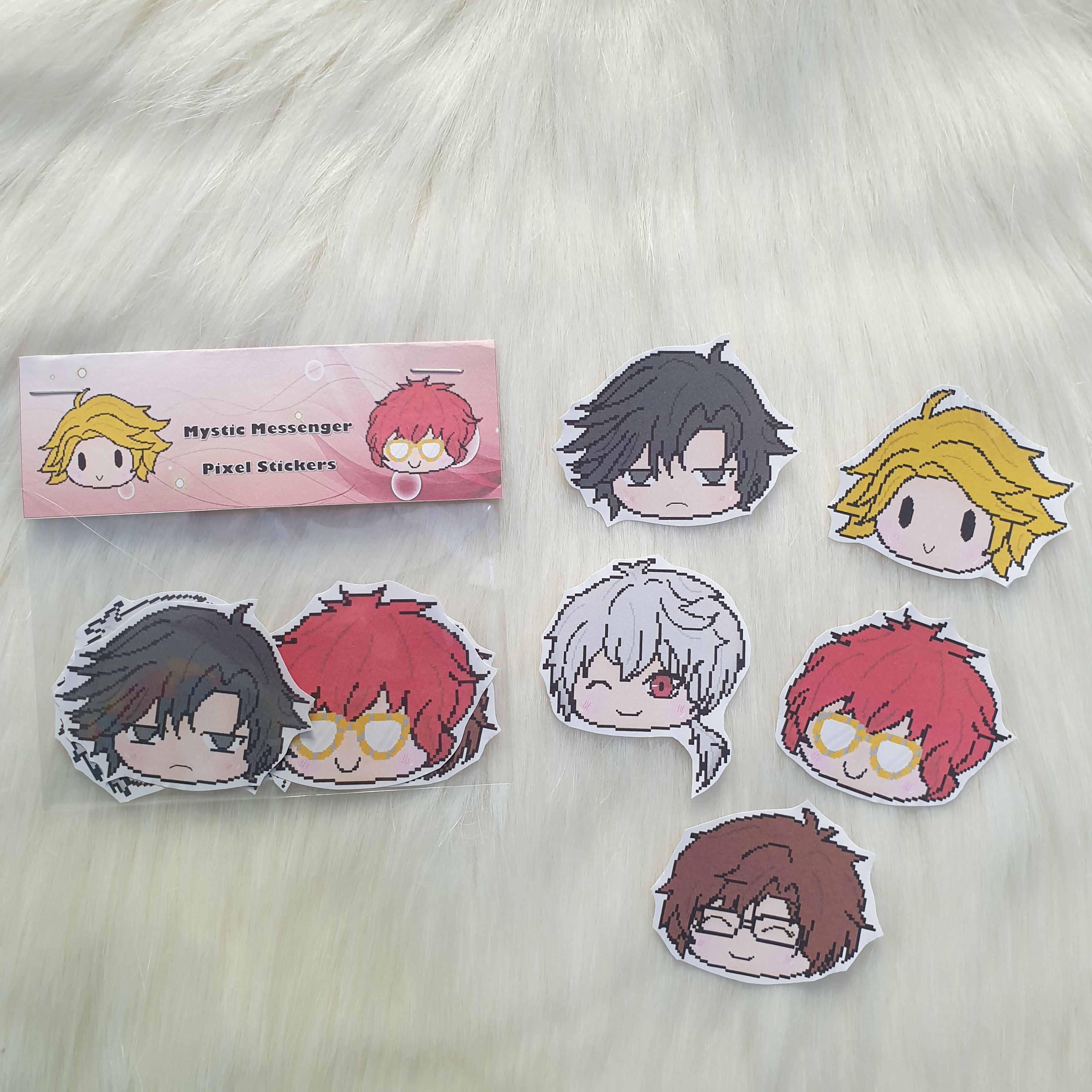 [MM] - Mystic Messenger Pixel Sticker Set