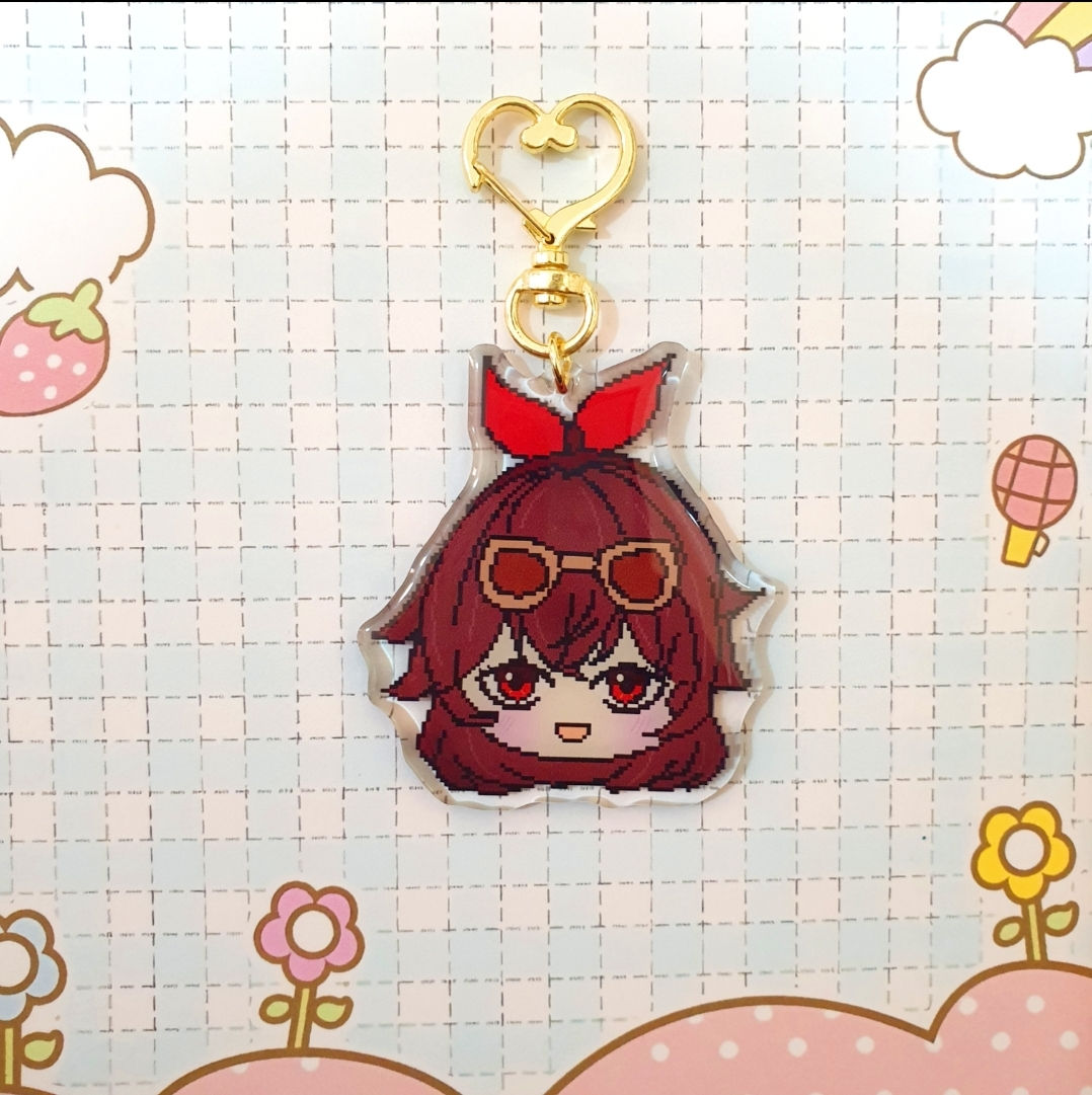 [Genshin Impact] - Amber Double Sided Epoxy Keychain