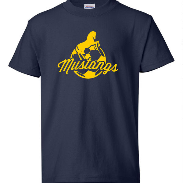 Hanes Mustangs navy & gold