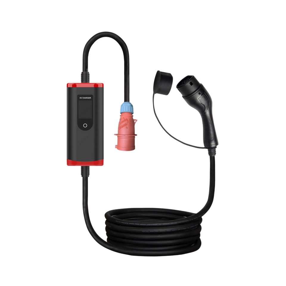 Carregador Portátil Trifásico 11kW para Veículos Elétricos