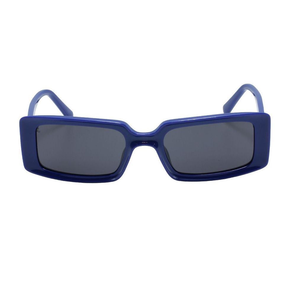 Μικρογραφία: Calvin Klein Jeans CKJ20628S 400 rectangular sunglasses with blue frame and dark grey lenses front