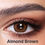 Μικρογραφία: Bella One Day Almond Brown (10 Pack) – brown colored contact lenses
