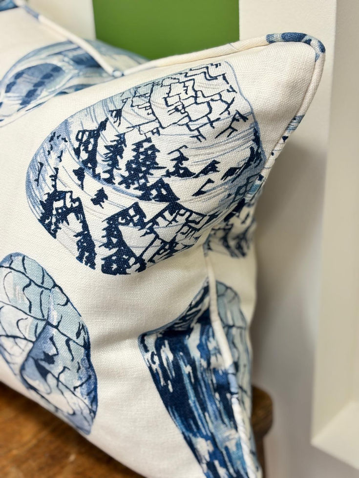 Scalamandre Coquina Porcelain Cushion with Inner