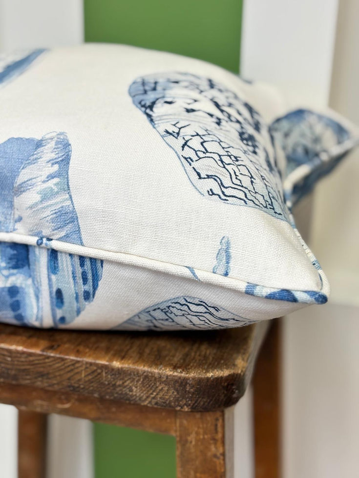 Scalamandre Coquina Porcelain Cushion with Inner