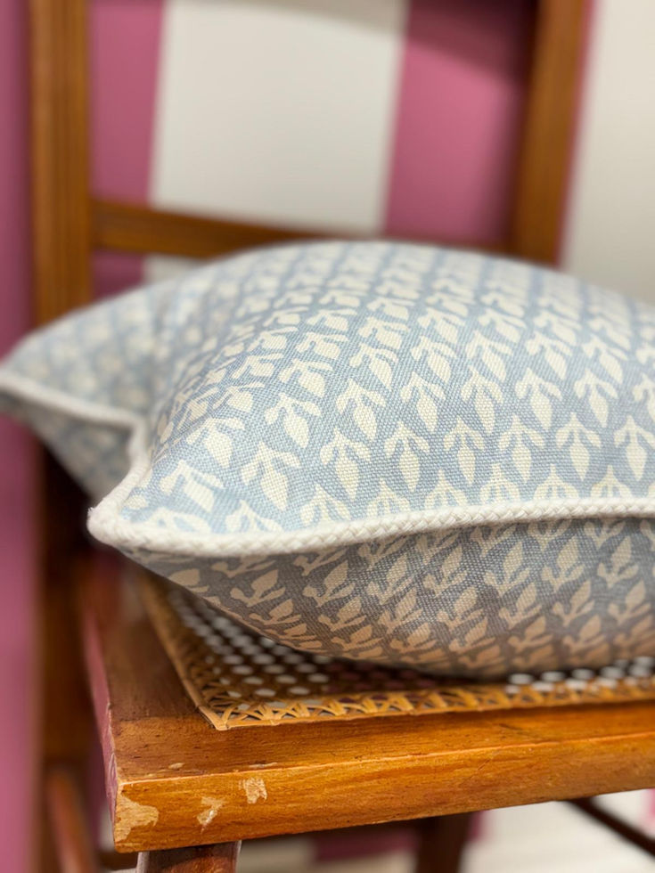 Andrew Martin Bud Cushions Sky Double Sided with Inner