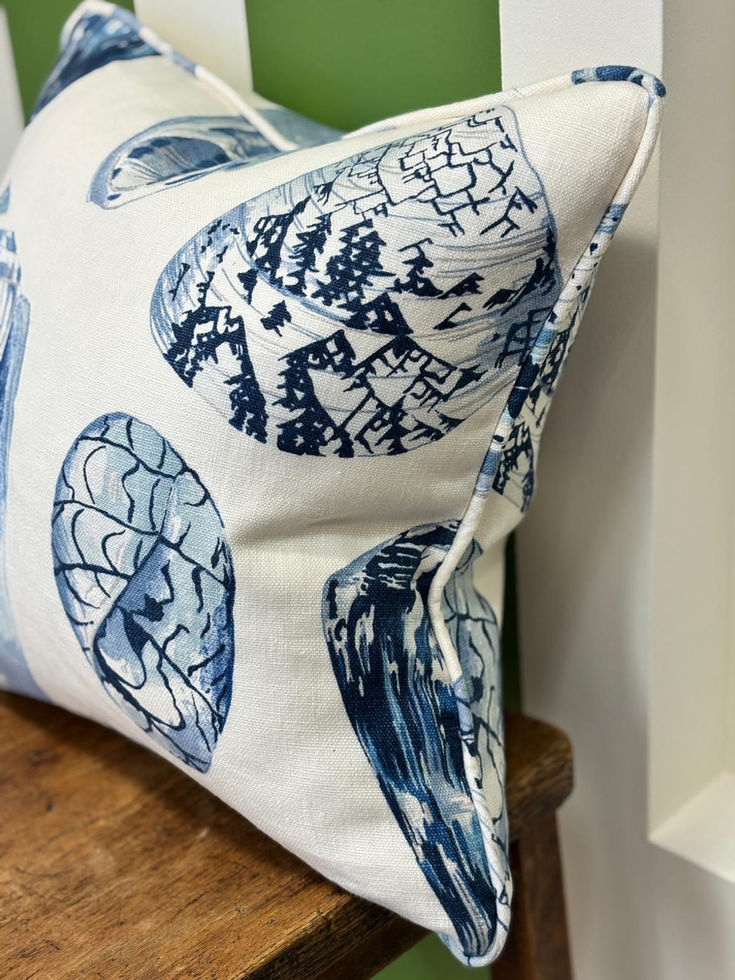 Scalamandre Coquina Porcelain Cushion with Inner