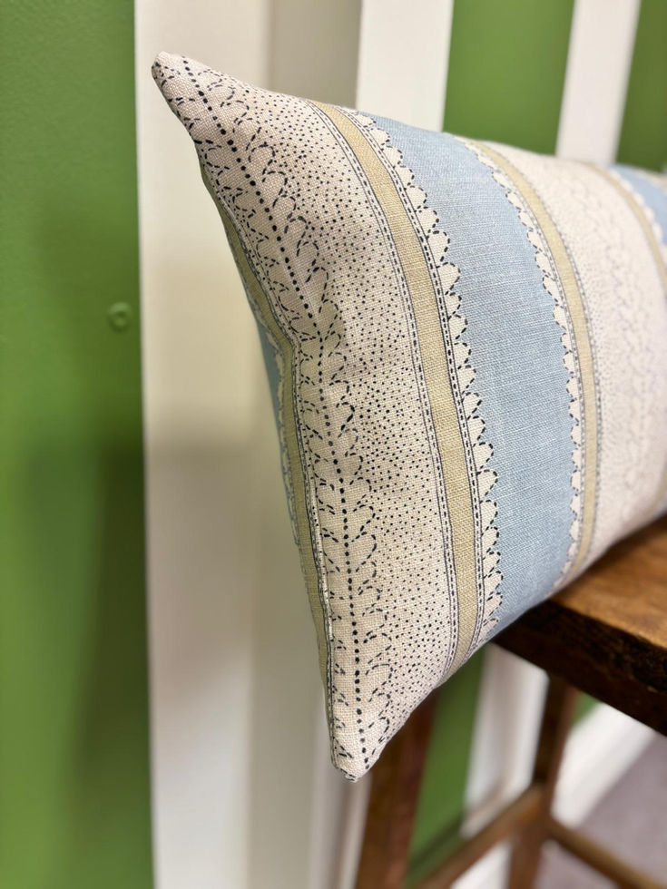 Linwood Dimity Slumber Cushion Waterfall