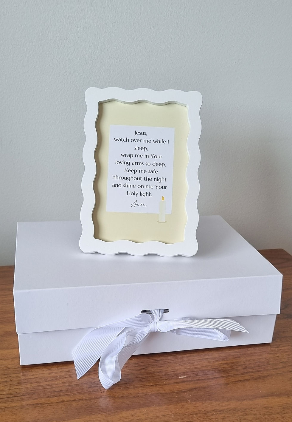 Thumbnail: Little Holy Seeds Catholic Baby Blessing Box - Biege
