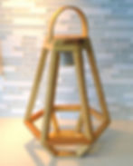 Thumbnail: Pallet wood Wooden Lantern - table lamp - pendant light