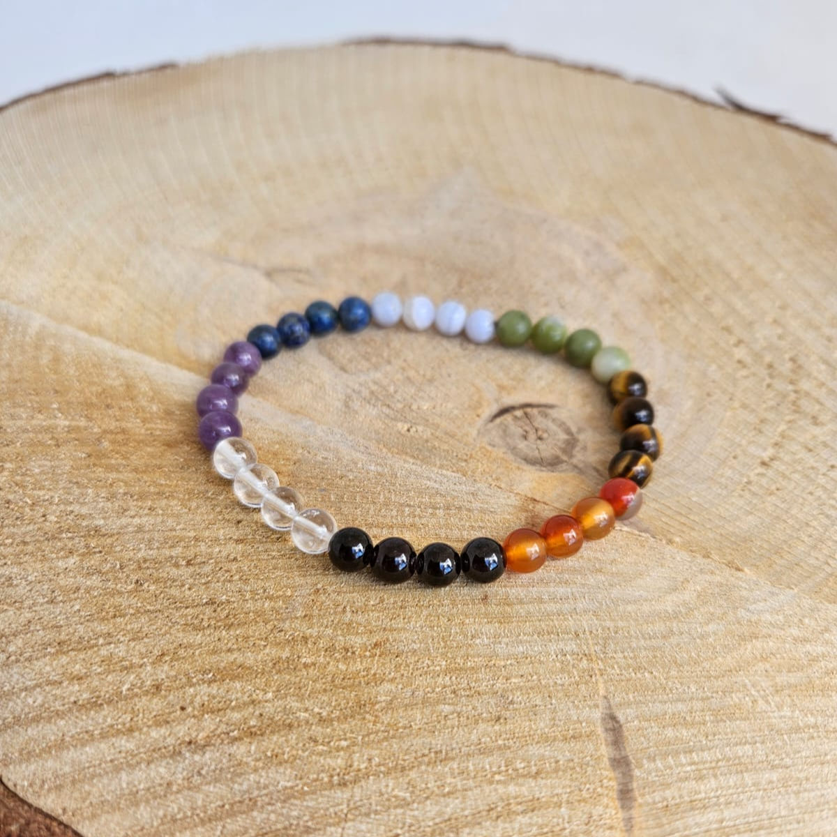 Nat'Créa | Cy'gem | Bracelet 7 chakras | relaxation, anti-stress