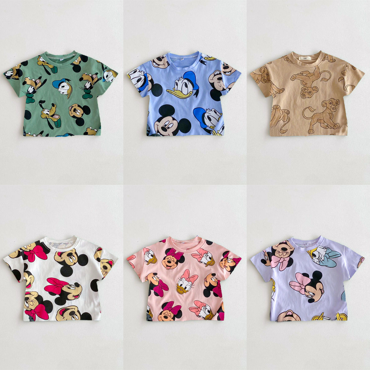 Summer Casual Baby Girl T-shirt Cartoon Short Sleeve Tees Tops Kids Clothing Tod
