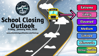 School Closing Outlook for Friday 01/30/2026